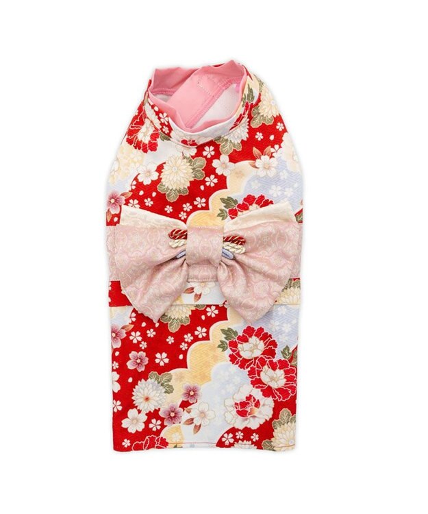 PET PARADISE ペットパラダイス 菊 牡丹 着物 中型犬 大型犬 レッド