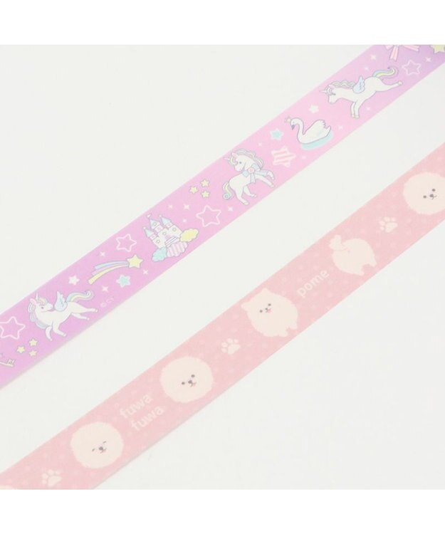 Mother garden マザーガーデン マスキングテープ 2個セット 15mm幅 《ユニコーン・ふわんこ柄》 -