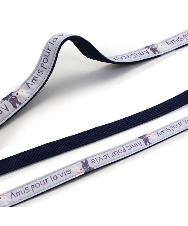 PET PARADISE リサとガスパール リード 《であい柄》リフレクトチャーム付き  ４Ｓ～３Ｓ グレー