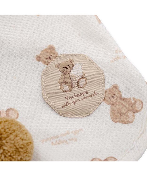 PET PARADISE ペットパラダイス くまちゃん ポケットクール タンクトップ 《アイス柄》 小型犬 ホワイト×ブラウン