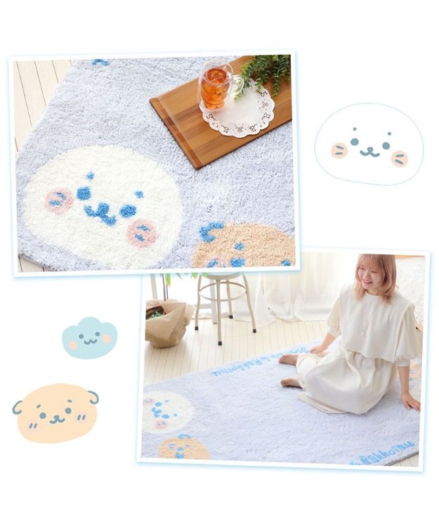 Mother garden しろたん お友達 ラグマット -