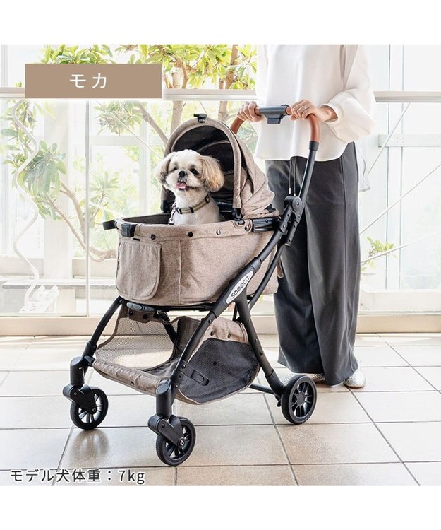 PET PARADISE smooca ネオ ワンロック ペットカート《デニム調》 インディゴブルー