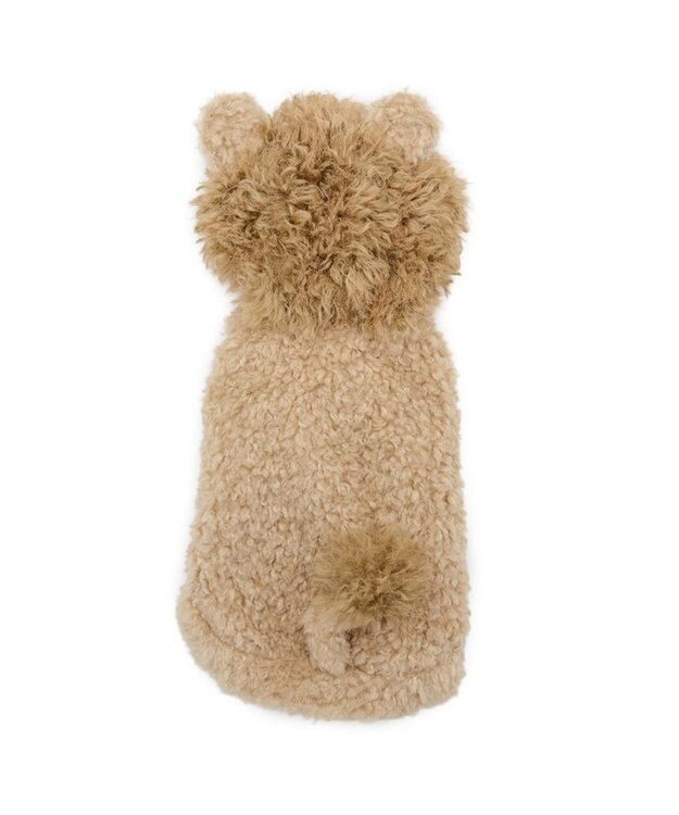 PET PARADISE ペットパラダイス ライオン ふわふわ パーカー 小型犬 ベージュ