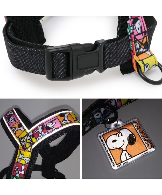 PET PARADISE スヌーピー 75周年 アクティブ ハーネス 中型犬 M 75周年柄