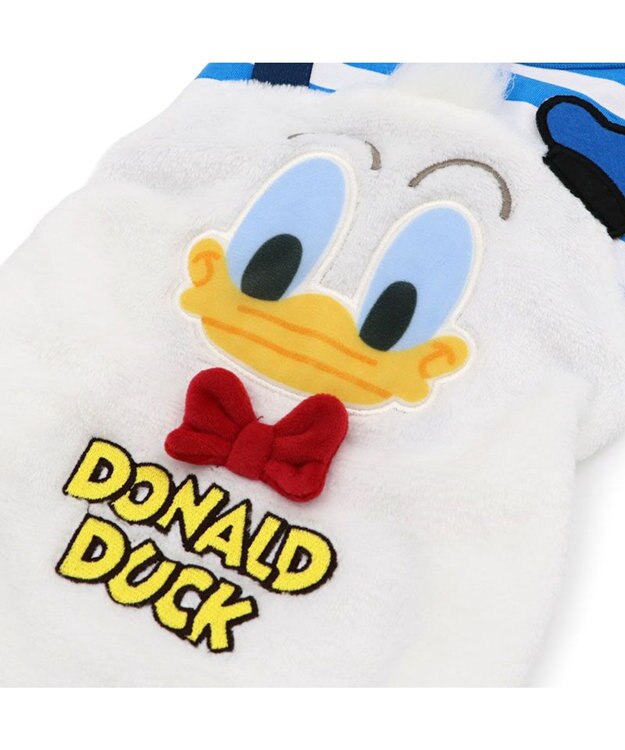 PET PARADISE ディズニー ドナルドダック 顔 ふわ パンツ上下 小型犬 ホワイト