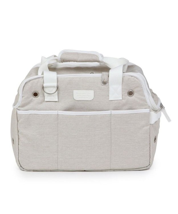 PET PARADISE ペットパラダイス 四角キャリーバッグ  小型犬 パイピング ベージュ