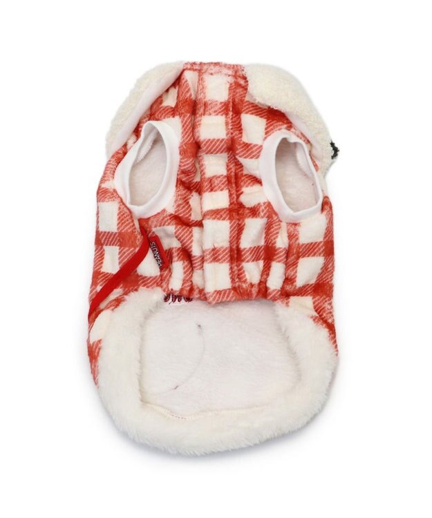 PET PARADISE スヌーピー ハートボアベスト  中型犬 ホワイト×レッド