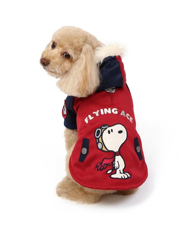 PET PARADISE スヌーピー 遠赤外線 コート 《ボルドー》 小型犬 ボルドー