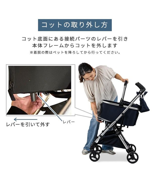 PET PARADISE smooca mini ペットカート《ブラック》 ブラック