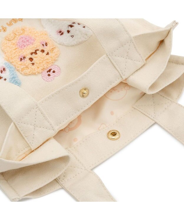 Mother garden しろたん サガラ トートバッグ 《お友だち柄》 ベージュ