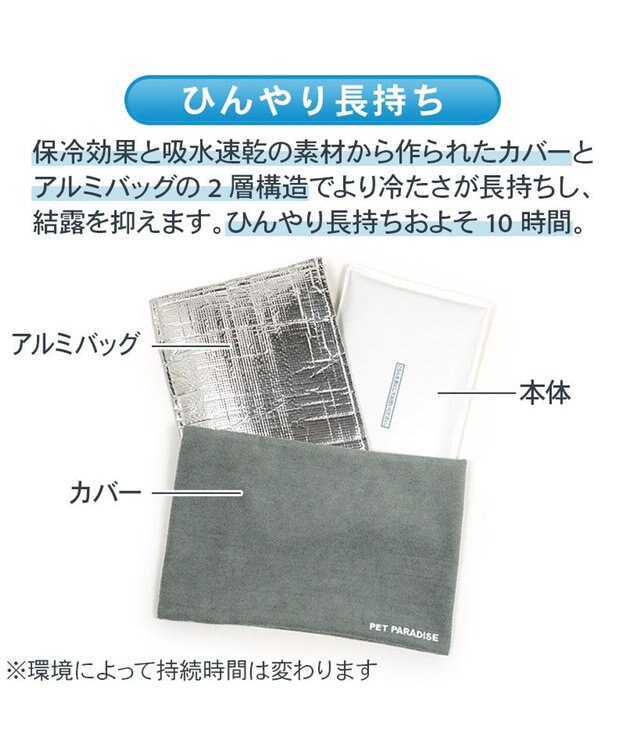 PET PARADISE ペットパラダイス やわらかアイス枕 グレー 2026 グレー