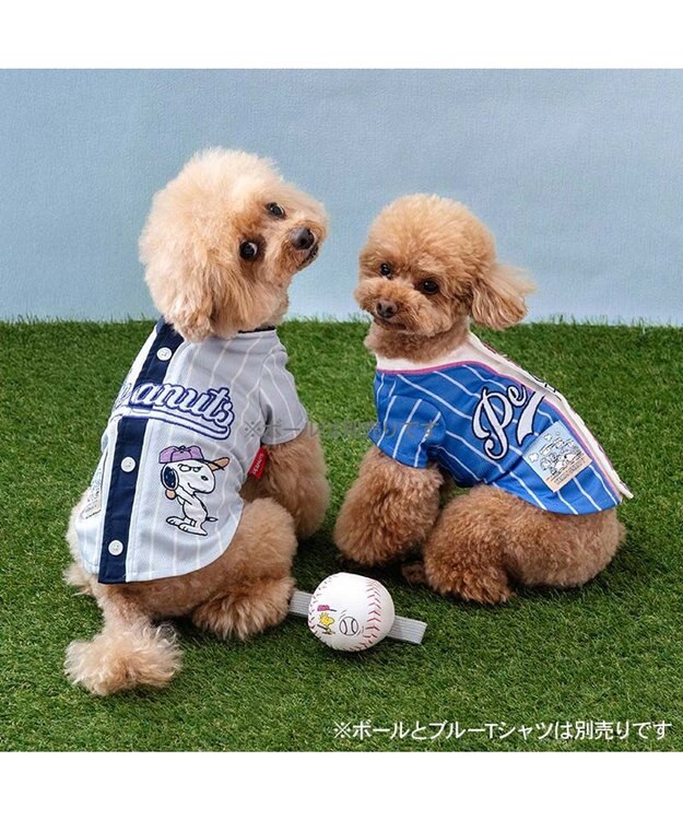 PET PARADISE スヌーピー ベースボール Ｔシャツ 《グレー》 小型犬 グレー