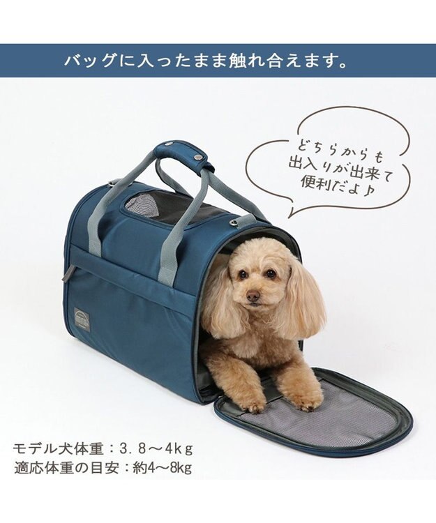 犬 キャリーバッグ 折りたたみ 【小型犬】 シンプル / PET