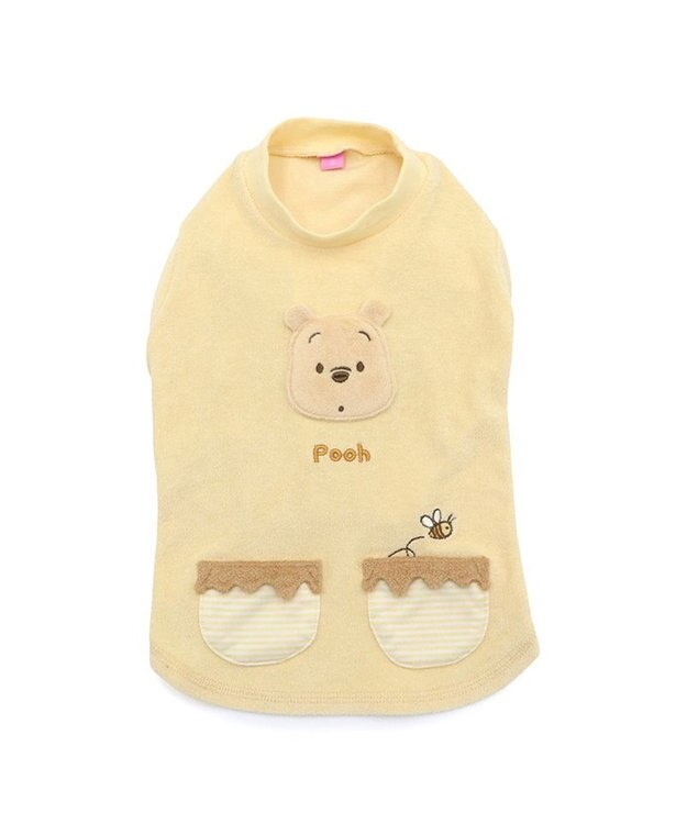 PET PARADISE ディズニー くまのプーさん サーモキープ お顔Tシャツ 小型犬 ライトイエロー