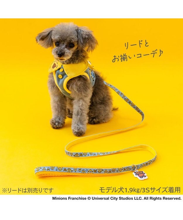 PET PARADISE ミニオン ベストハーネス ＳＳ ライトインディゴブルー×イエロー