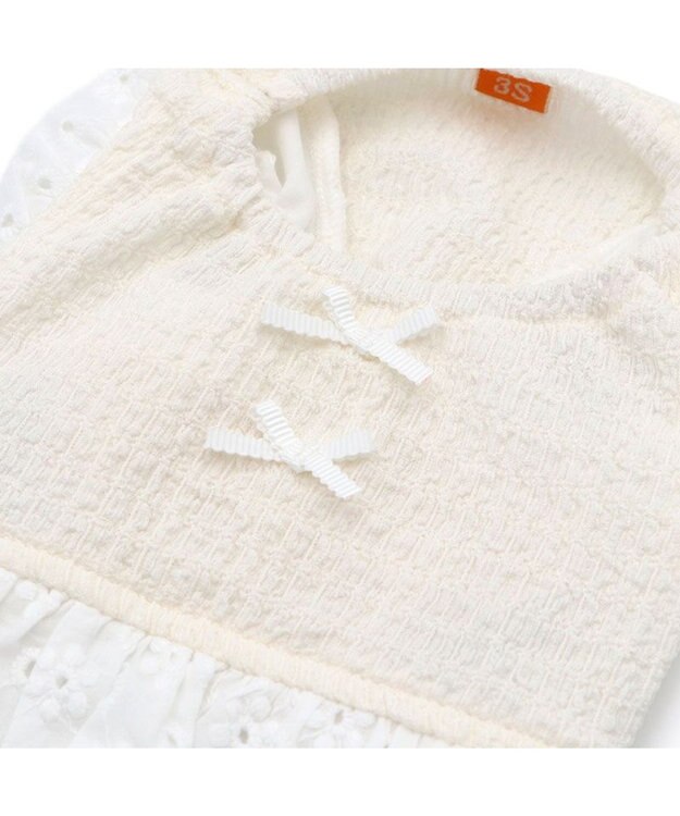 PET PARADISE ペットパラダイス レース バルーン ワンピース 《ホワイト》 小型犬 ホワイト