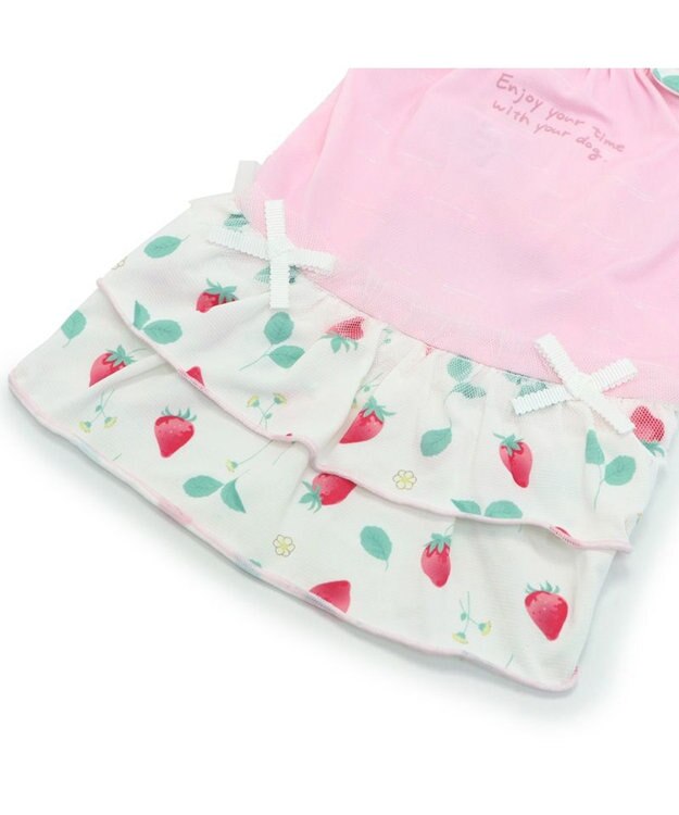 PET PARADISE ペットパラダイス 接触冷感 ワンピース 《苺柄》 小型犬 苺柄