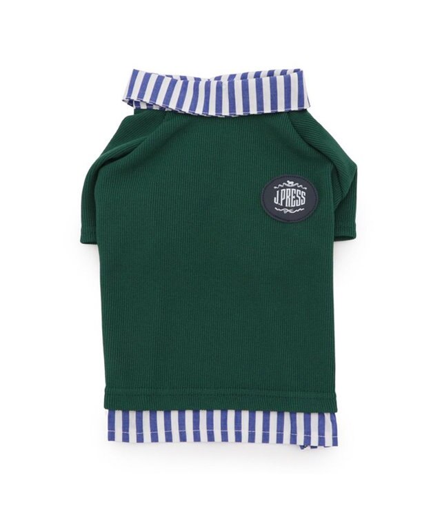 PET PARADISE J.PRESS フライス ポロシャツ 小型犬 ダークグリーン