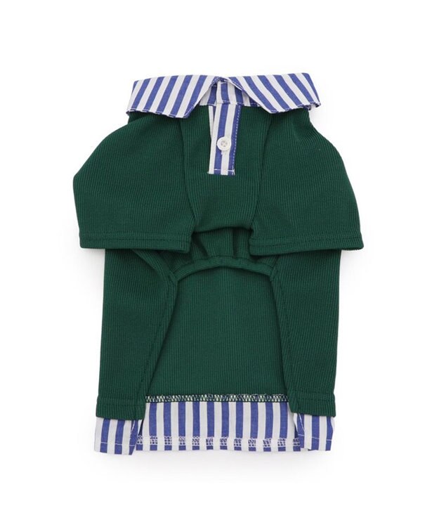 PET PARADISE J.PRESS フライス ポロシャツ 小型犬 ダークグリーン