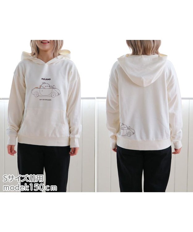 Mother garden マザーガーデン MOLANG モラン ドライブ柄パーカー S/M/L ユニセックス サイズ ホワイト -