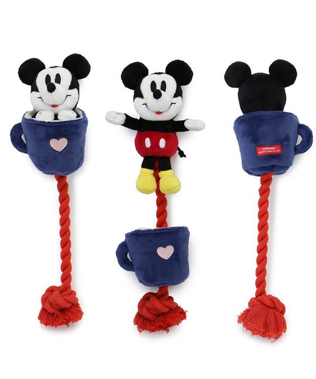 PET PARADISE ディズニー飛び出すロープトイ 《ミッキー/ミニー/プルート》 ミッキー