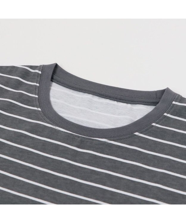 Mother garden しろたん ポケット付き Ｔシャツ 半袖 《ボーダー柄/黒色》 レディース メンズ ユニセックス ボーダー