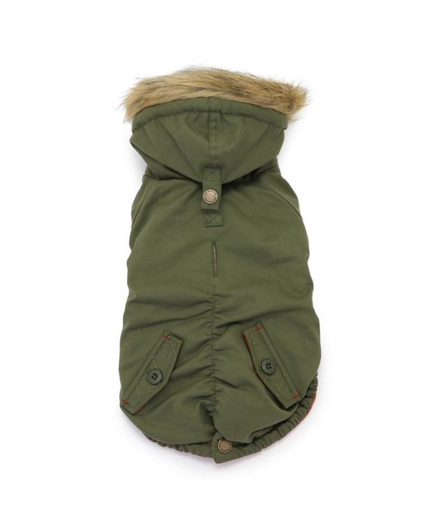 PET PARADISE ペットパラダイス 遠赤外線 モッズコート 中型犬 大型犬 カーキ