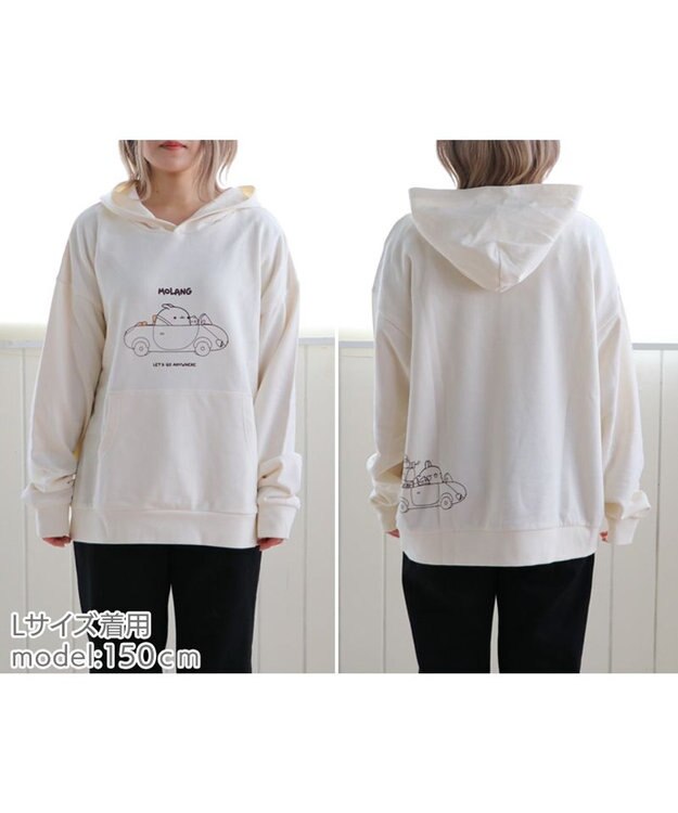 Mother garden マザーガーデン MOLANG モラン ドライブ柄パーカー S/M/L ユニセックス サイズ ホワイト -