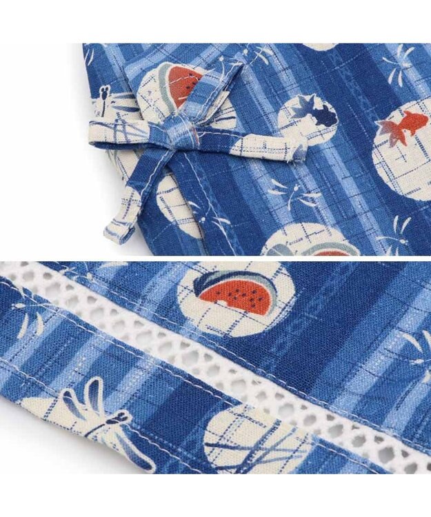 PET PARADISE ペットパラダイス 甚平 《しじら織り風》 小型犬 ブルー