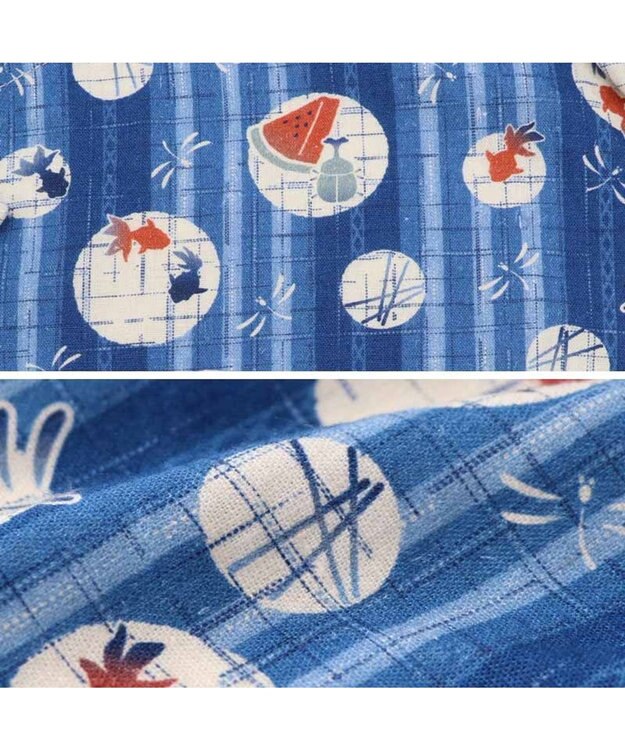 PET PARADISE ペットパラダイス 甚平 《しじら織り風》 小型犬 ブルー