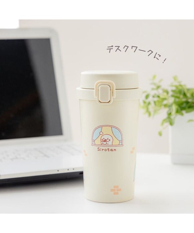 Mother garden しろたん タンブラー370ml 《ぽてぽて柄》 ぽてぽて柄