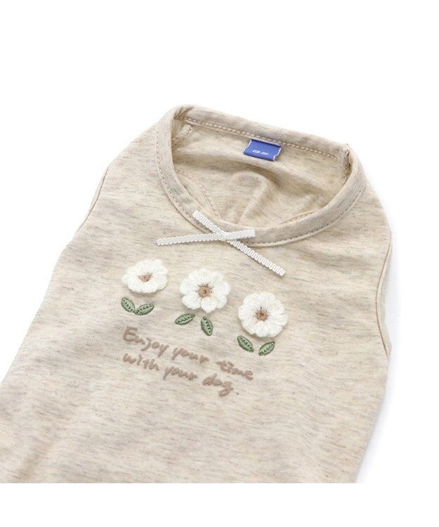 PET PARADISE 花柄 フリル ワンピース 【小型犬】 白~オフホワイト