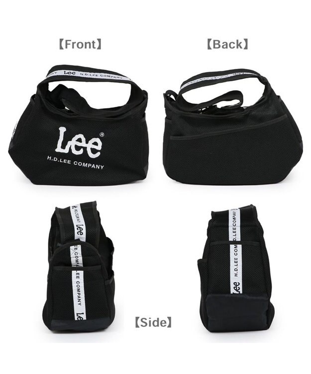 PET PARADISE Lee ロゴ メッシュ スリング キャリーバッグ S 超小型犬 約1.5～4kg ブラック