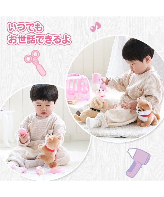 Mother garden マザーガーデン わんちゃん お世話 キャリーセット トリミングセット付き 茶色プードル