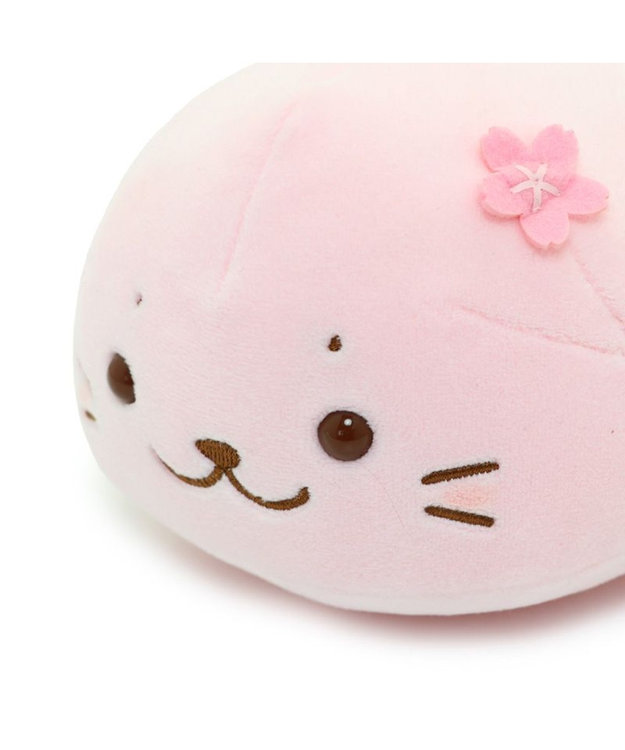 Mother garden しろたん 桜色 ふわもち マスコット 22cm ピンク(淡)
