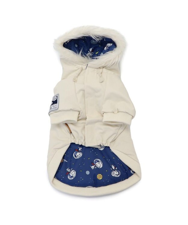PET PARADISE スヌーピー  遠赤外線 コート 《月面着陸》 小型犬 オフホワイト
