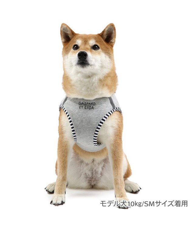 PET PARADISE リサとガスパール ベストハーネス 《エッフェル》 ＳＭ グレー