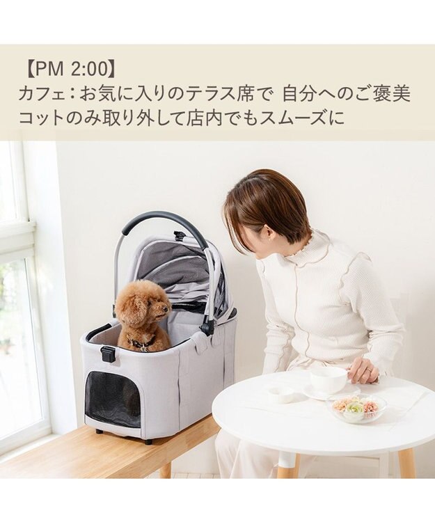 PET PARADISE ペットパラダイス スムーカネオ ３ｗａｙ 《グレー》 ライトグレー