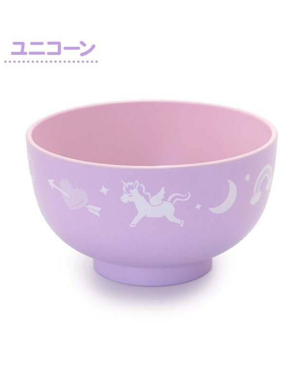 Mother garden マザーガーデン ユニコーン 汁椀 お味噌汁椀 ピンク（淡）