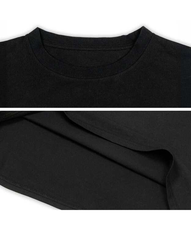 Mother garden しろたん ビッグTシャツ 半袖 《たのしい交差点》 ユニセックスフリーサイズ 黒色