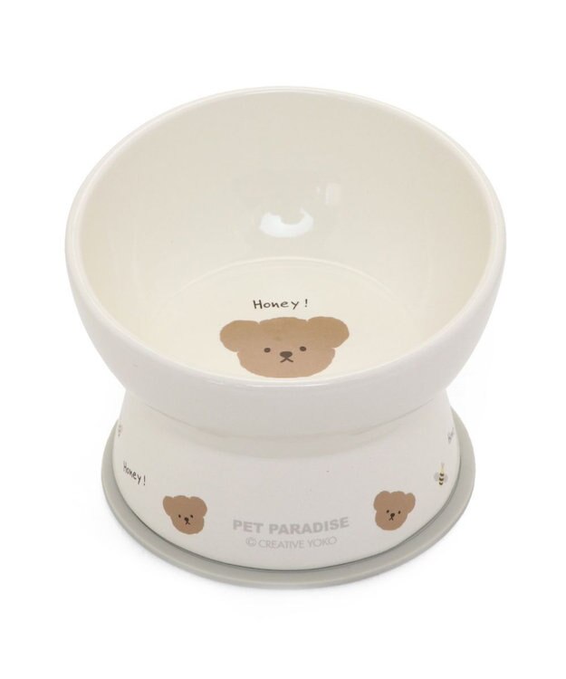 高さのある フードボウル《いちご柄 / くま柄》 陶器 / PET