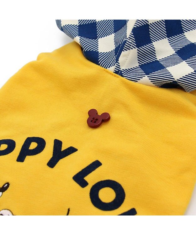 PET PARADISE ディズニー ミッキーマウス ＆プルートお散歩柄パーカー  【小型犬】 黄