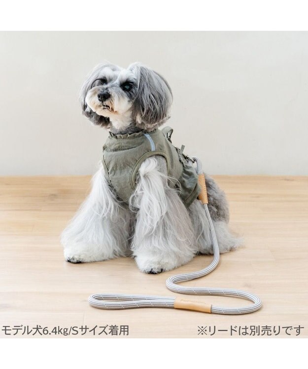 PET PARADISE ペットパラダイス ペタルオリーブ ベストハーネス 小型犬 ４Ｓ ３Ｓ カーキ