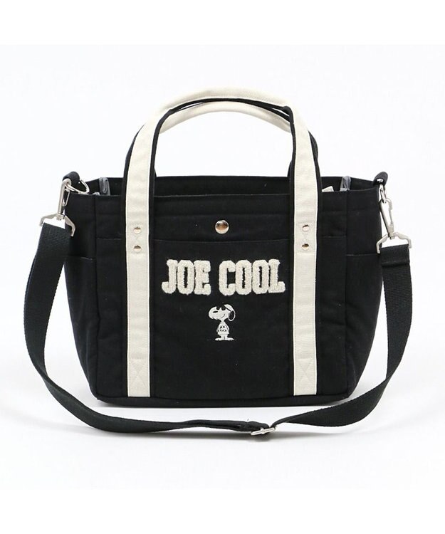 PET PARADISE スヌーピー お散歩バッグ(28×23cm) キャンバス ジョークール 紺（ネイビー・インディゴ）