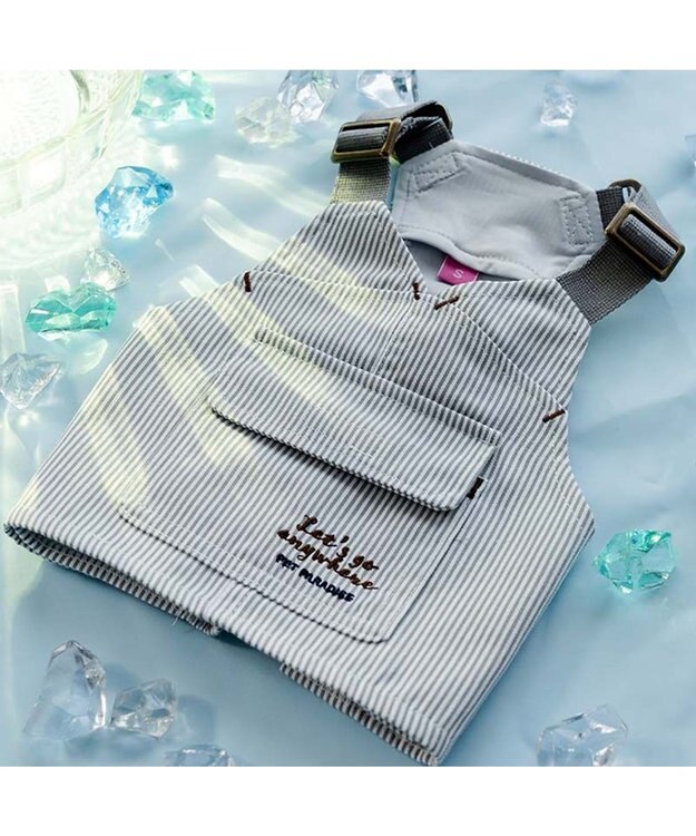 PET PARADISE ペットパラダイス ヒッコリー ポケット クールベスト 小型犬 グレー