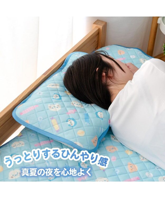 Mother garden しろたん クール 枕パッド 《ハッピーラムネ柄》 ハッピーラムネ柄