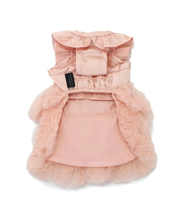 PET PARADISE cherircouture ローズチュールワンピース 《ピンク》 小型犬 ピンク
