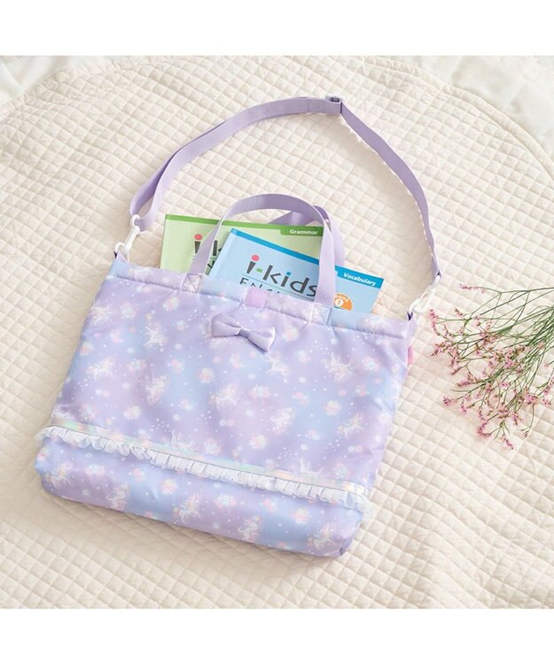 Mother garden マザーガーデン ユニコーン 通園・通学バッグ 3点セット 《フラワー柄》 フラワー柄