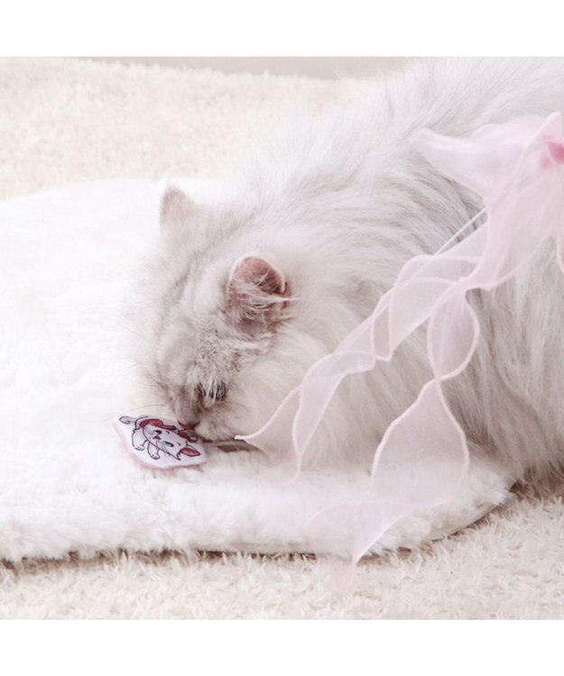 PET PARADISE ディズニー マリー ワイヤー 猫玩具 《リボン》 ライトピンク