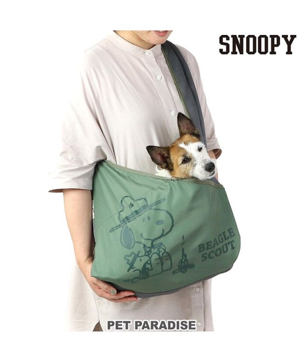 美品★スヌーピー ジョークール メッシュスリング 小型犬 約4～8kg スヌーピー ジョークール メッシュスリング S 超小型犬 約1.5